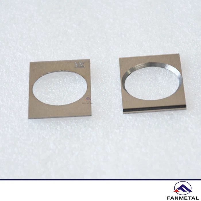 Pieza de implantación de iones de tungsteno