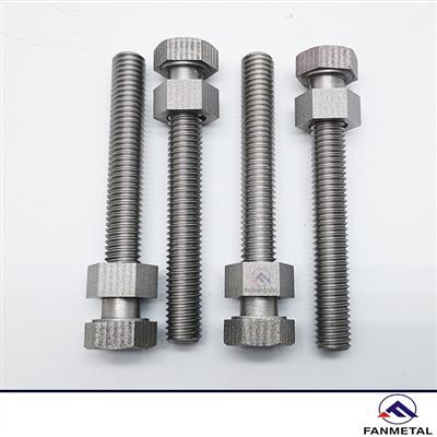 Tornillo de tungsteno de alta pureza, tornillos de tungsteno DIN933 a Repúbli...